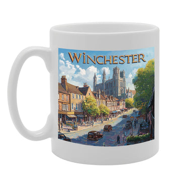 Printed Coffee Ceramic  Featuring Cities And Landmarks In United Kingdom (Whester) - Funny Printed Coffee Mug - Great Gift Idea