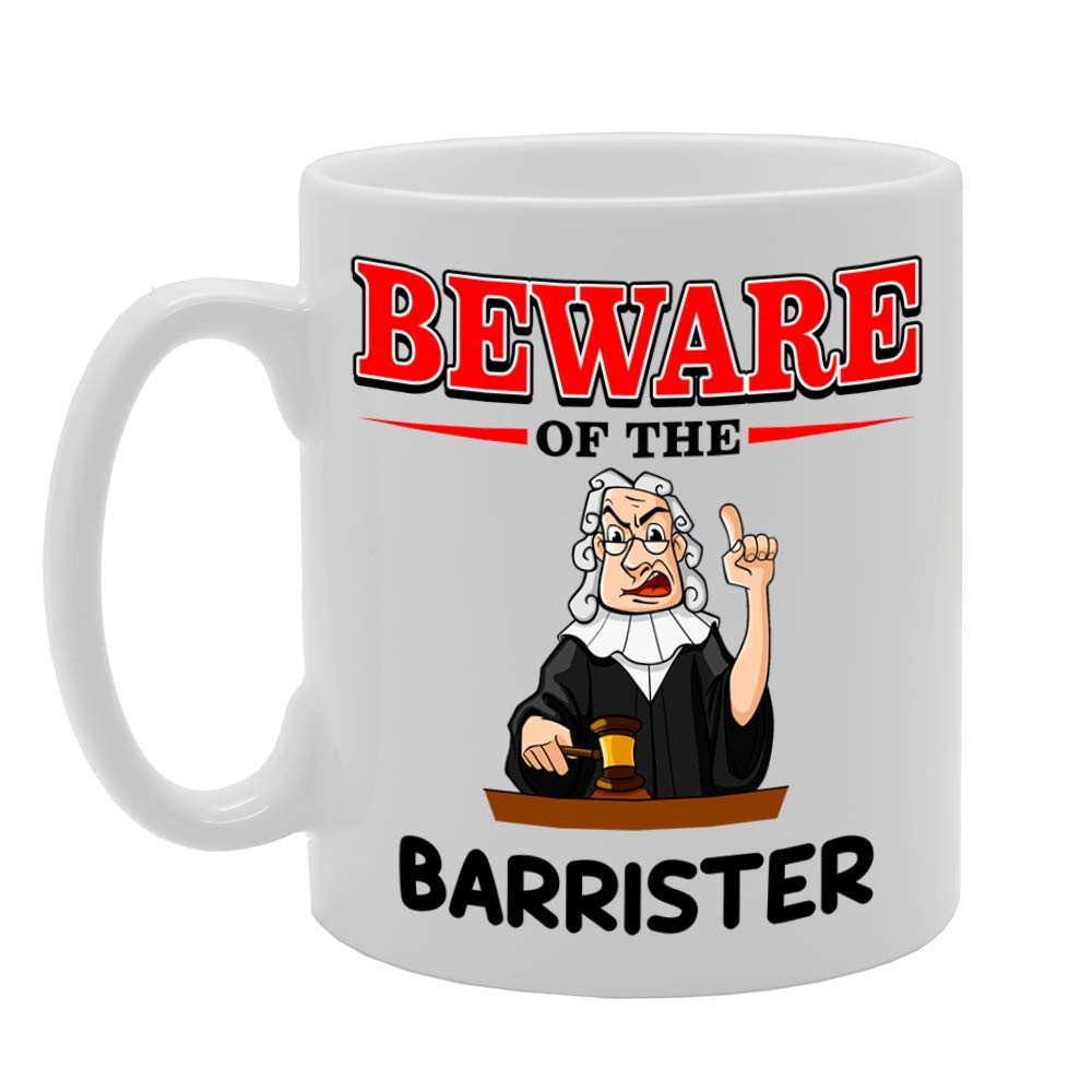 Beware Of The Barrister   Printed Tea Coffee Ceramic  Mg4896 - Funny Printed Coffee Mug - Great Gift Idea