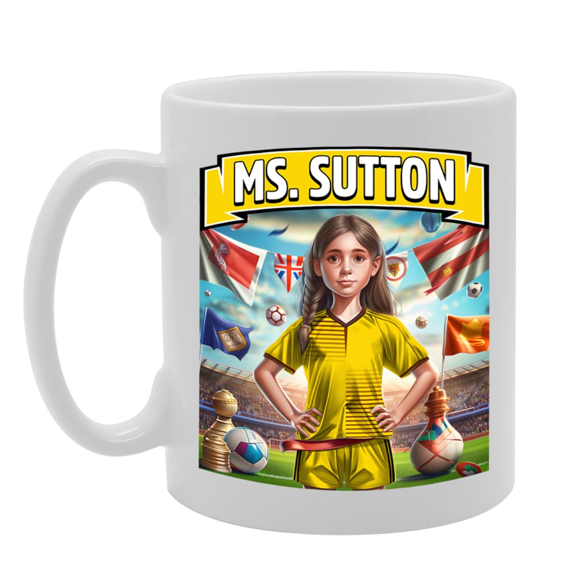 Ms Sutton   Printed Tea Coffee Ceramic  For Footie Fan Ladies Girls Mg6384 - Funny Printed Coffee Mug - Great Gift Idea