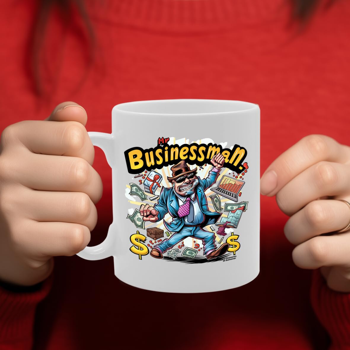 Mr Businessman  - For Business Professionals, Entrepreneurs, Executives, Durable Ceramic, Dishwasher Safe, Premium Print Mg6065 - Funny Printed Coffee Mug - Great Gift Idea