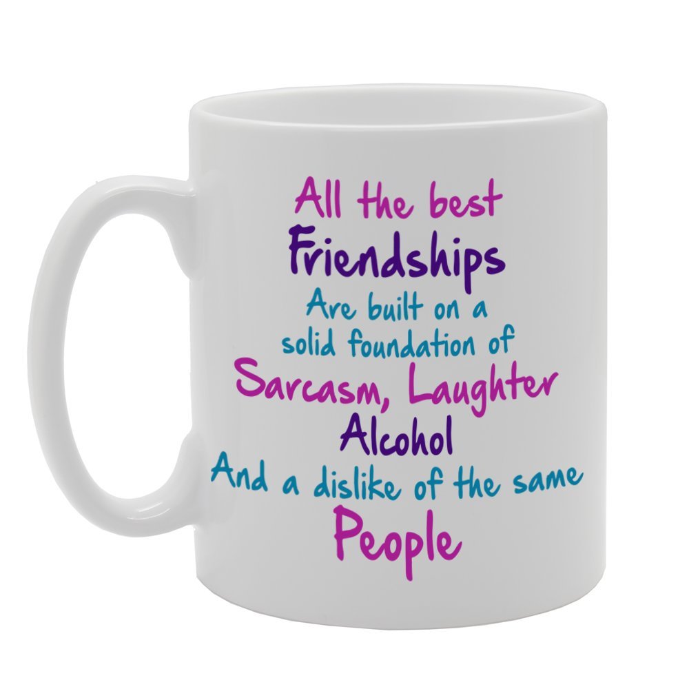 All The Best Friendship   Printed Tea Coffee Ceramic  Mg1054 - Funny Printed Coffee Mug - Great Gift Idea