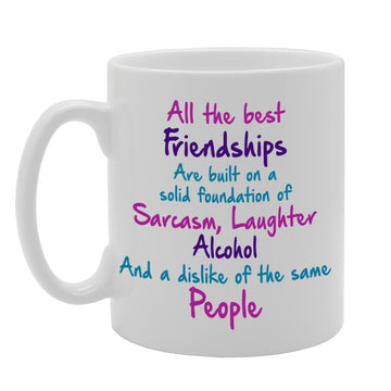 All The Best Friendship   Printed Tea Coffee Ceramic  Mg1054 - Funny Printed Coffee Mug - Great Gift Idea