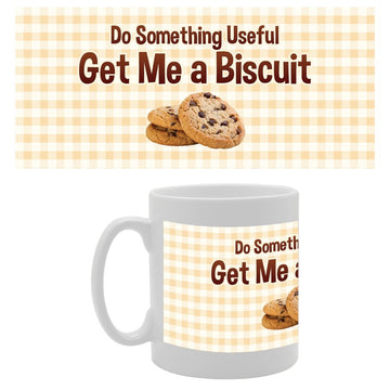 Do Something Useful Get Me A Biscuit   Printed Tea Coffee Ceramic  Mg2818 - Funny Printed Coffee Mug - Great Gift Idea