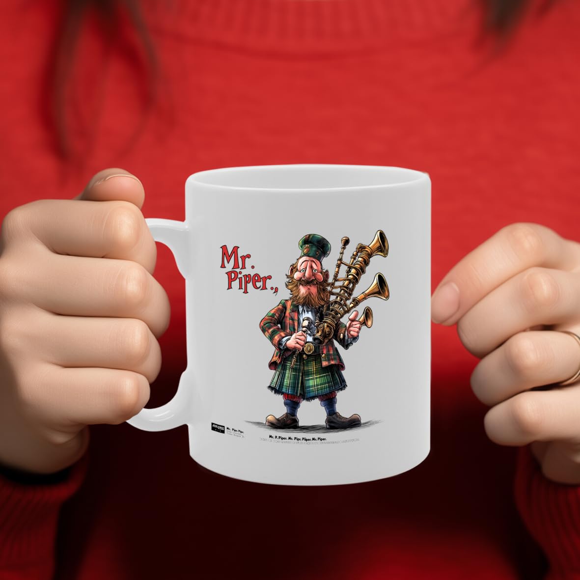 11Oz Ceramic  Mg6567 Featuring Mr Piper – For Musicians And Music Lovers - Funny Printed Coffee Mug - Great Gift Idea