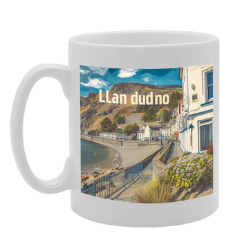 Printed Coffee Ceramic  Featuring Cities And Landmarks In United Kingdom (Llandudno Mg6236) - Funny Printed Coffee Mug - Great Gift Idea