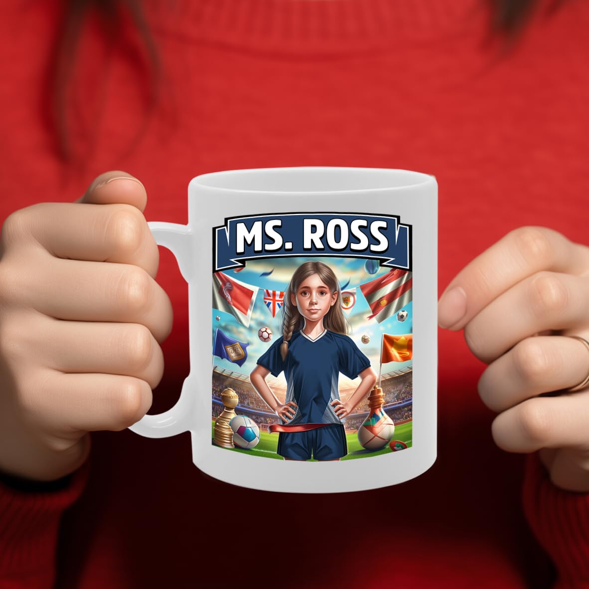 Football Fan Ceramic  - Perfect   For Soccer Lovers, Ladies & Girls - Printed Cup For Footie Enthusiasts (Ross County) - Funny Printed Coffee Mug - Great Gift Idea
