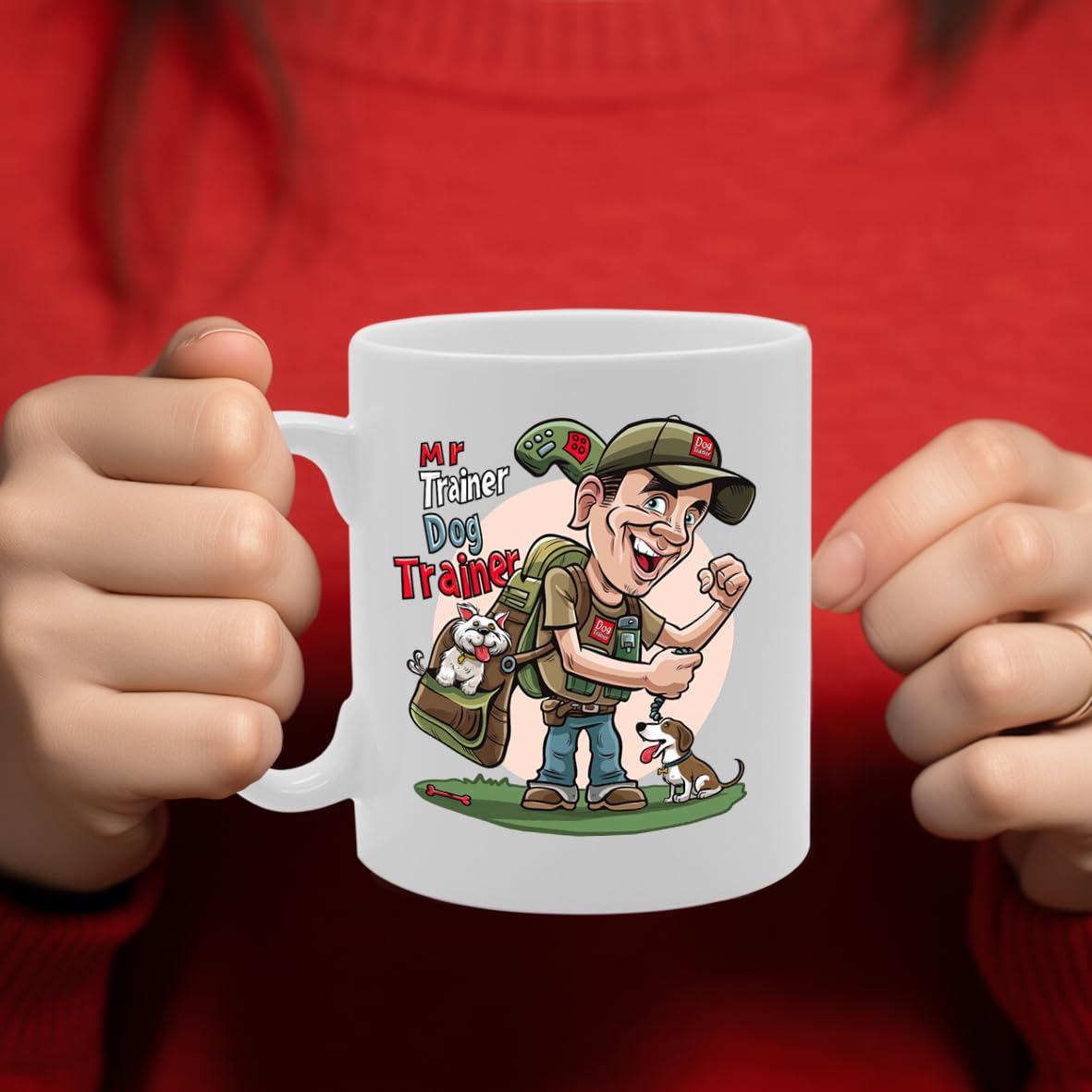 Mr Dog Trainer  - For Dog Trainers, Pet Lovers, Canine Enthusiasts, Durable Ceramic, Dishwasher Safe, Premium Print Mg6080 - Funny Printed Coffee Mug - Great Gift Idea