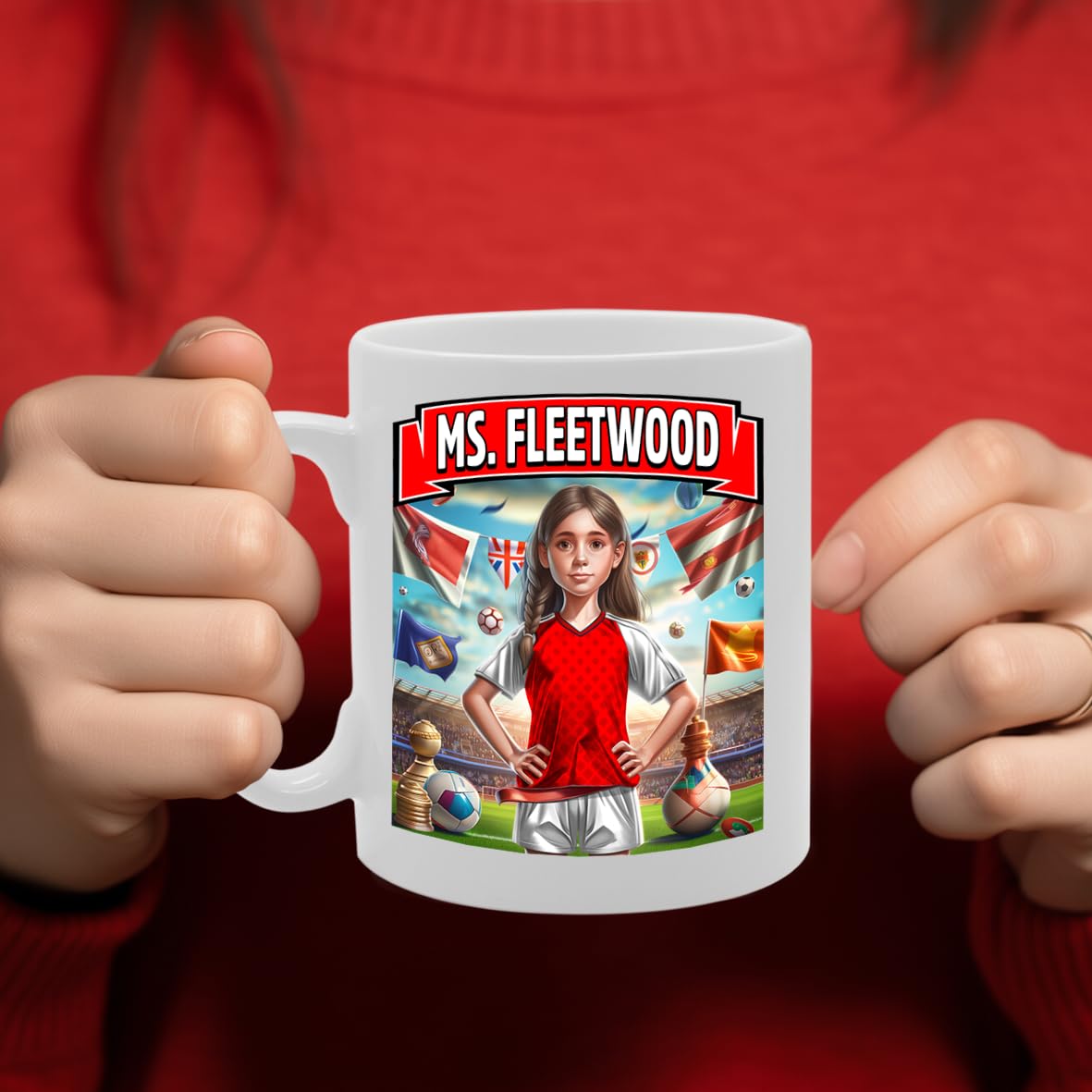Ms Fleetwood   Printed Tea Coffee Ceramic  For Footie Fan Ladies Girls Mg6384 - Funny Printed Coffee Mug - Great Gift Idea