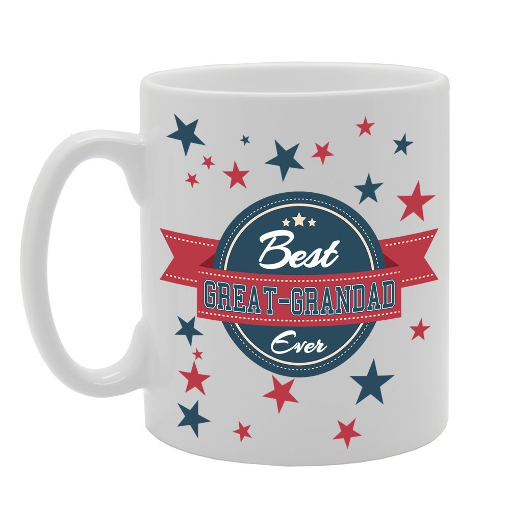 Father'S  - Best Great Grandad Ever    Printed Tea Coffee Ceramic  Mg407 - Funny Printed Coffee Mug - Great Gift Idea