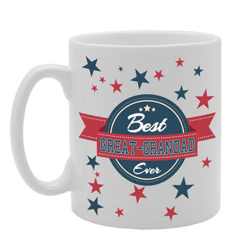 Father'S  - Best Great Grandad Ever    Printed Tea Coffee Ceramic  Mg407 - Funny Printed Coffee Mug - Great Gift Idea