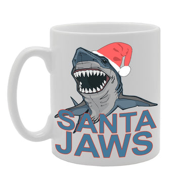 Santa Jaws/Christmas /   Printed Tea Coffee Ceramic  Mg372 - Funny Printed Coffee Mug - Great Gift Idea