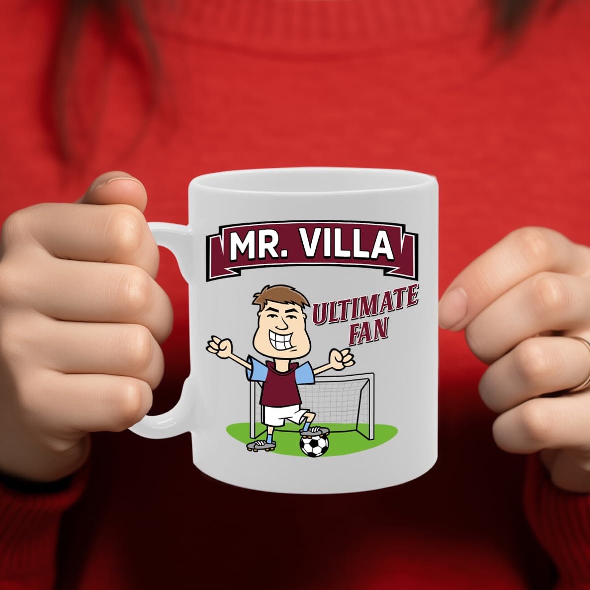 Mr Villa Ultimate Fan   Printed Tea Coffee Ceramic  Mg5804 - Funny Printed Coffee Mug - Great Gift Idea