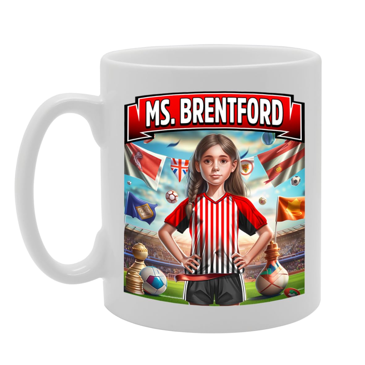 Ms Brentford   Printed Tea Coffee Ceramic  For Footie Fan Ladies Girls Mg6384 - Funny Printed Coffee Mug - Great Gift Idea