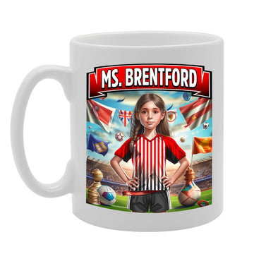 Ms Brentford   Printed Tea Coffee Ceramic  For Footie Fan Ladies Girls Mg6384 - Funny Printed Coffee Mug - Great Gift Idea