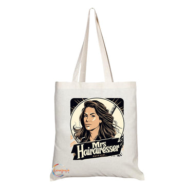 TB1742 Mrs Hairdresser Tote Bag - Great for Hairdressers, Stylists, Salon Professionals - Sustainable, Stylish, Long Handled, Durable and Reusable
