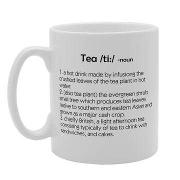 Funny Tea Definition Meaning Dictionary   Printed Tea Coffee Ceramic  Mg3114 - Funny Printed Coffee Mug - Great Gift Idea