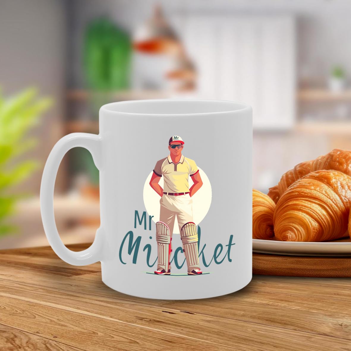 Mr Cricket  - Ideal For Cricket Players And Fans, 11Oz Ceramic Coffee  For Sports Enthusiasts Mg5911 - Funny Printed Coffee Mug - Great Gift Idea