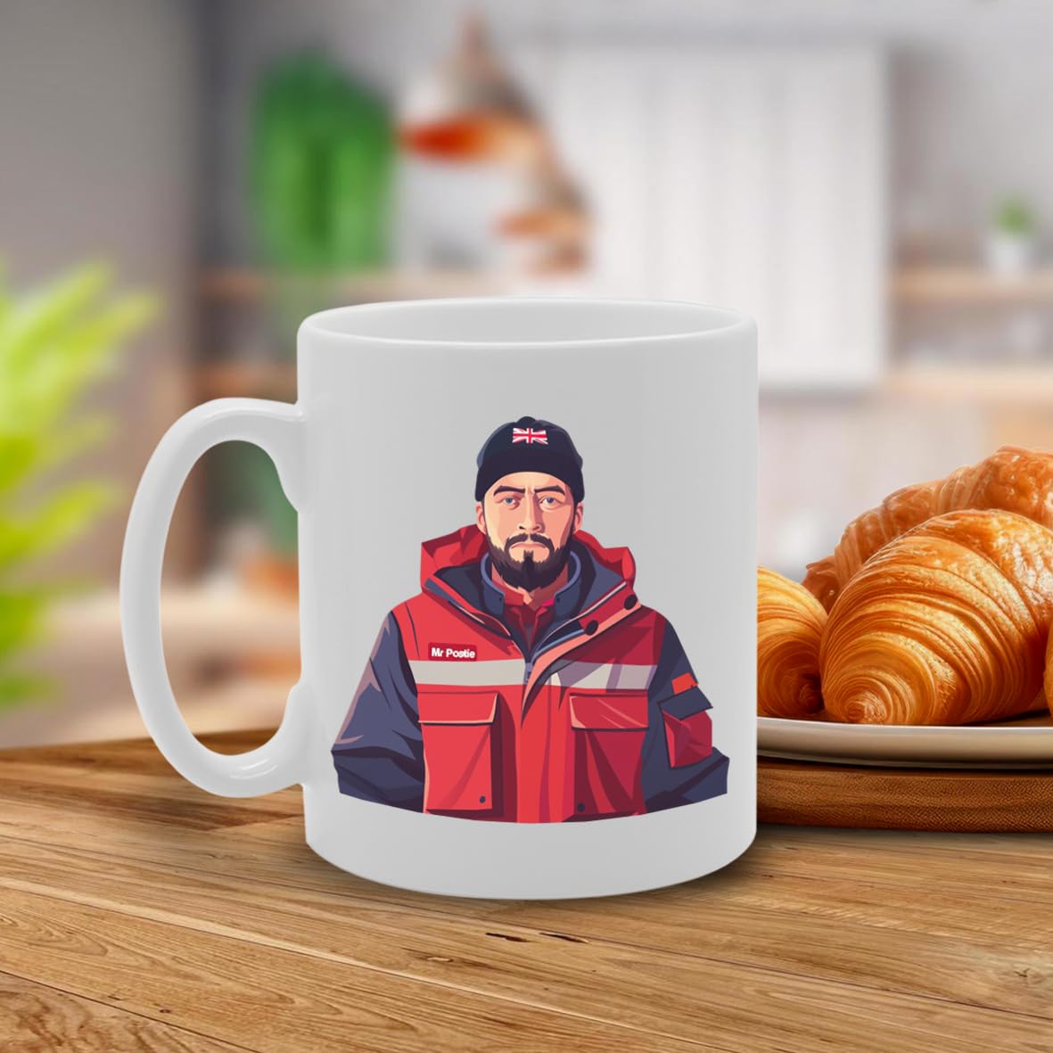 Mr Postie  - Ideal For Postmen And Mail Carriers, 11Oz Ceramic Coffee  For Postal Workers And Delivery Professionals Mg5952 - Funny Printed Coffee Mug - Great Gift Idea