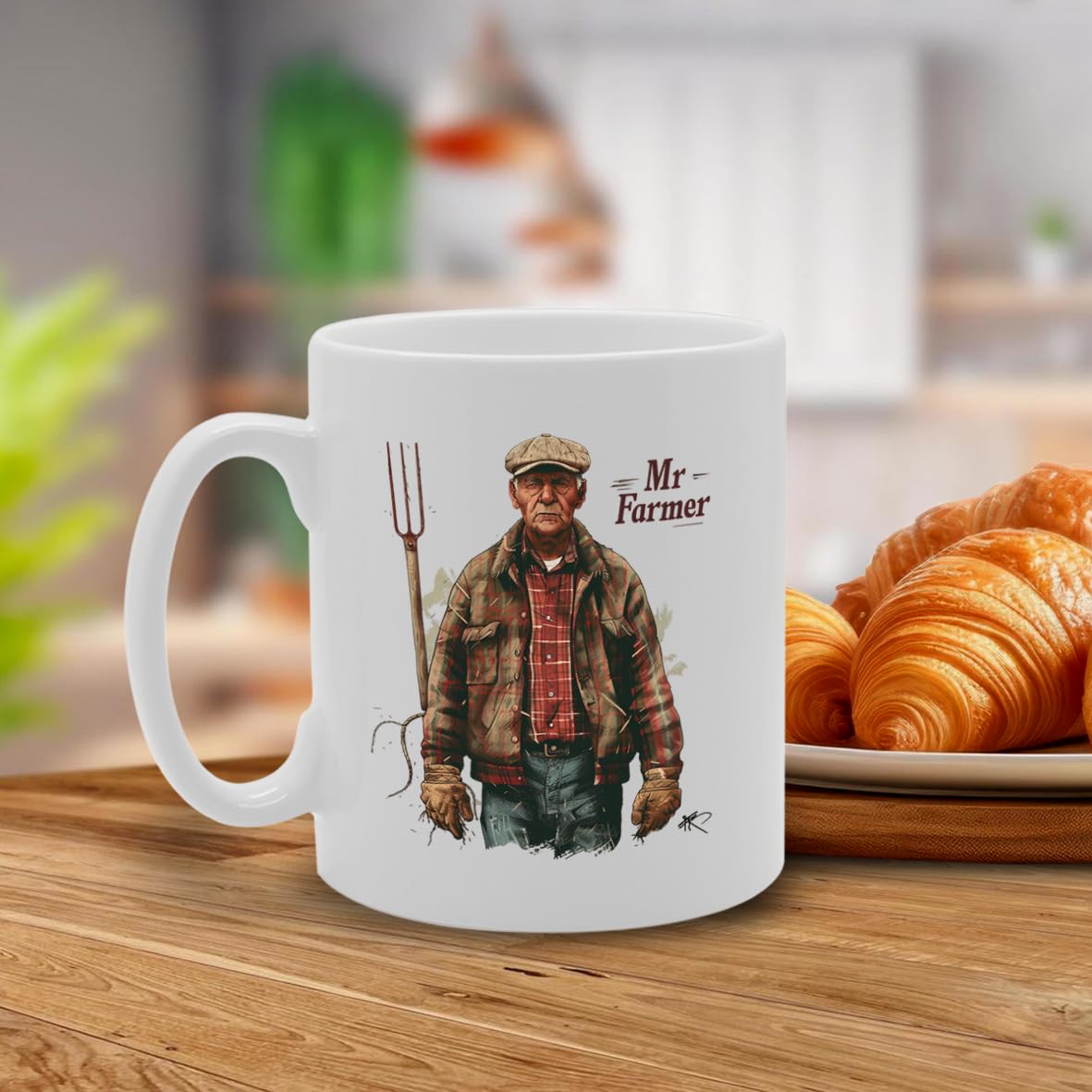 Mr Farmer  - Ideal For Farmers And Agriculture Enthusiasts, 11Oz Ceramic Coffee  For Farming Professionals And Rural Life Lovers Mg5919 - Funny Printed Coffee Mug - Great Gift Idea