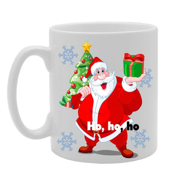 Funny Ho, Ho, Ho Santa   Printed Tea Coffee Ceramic  Mg1175 - Funny Printed Coffee Mug - Great Gift Idea