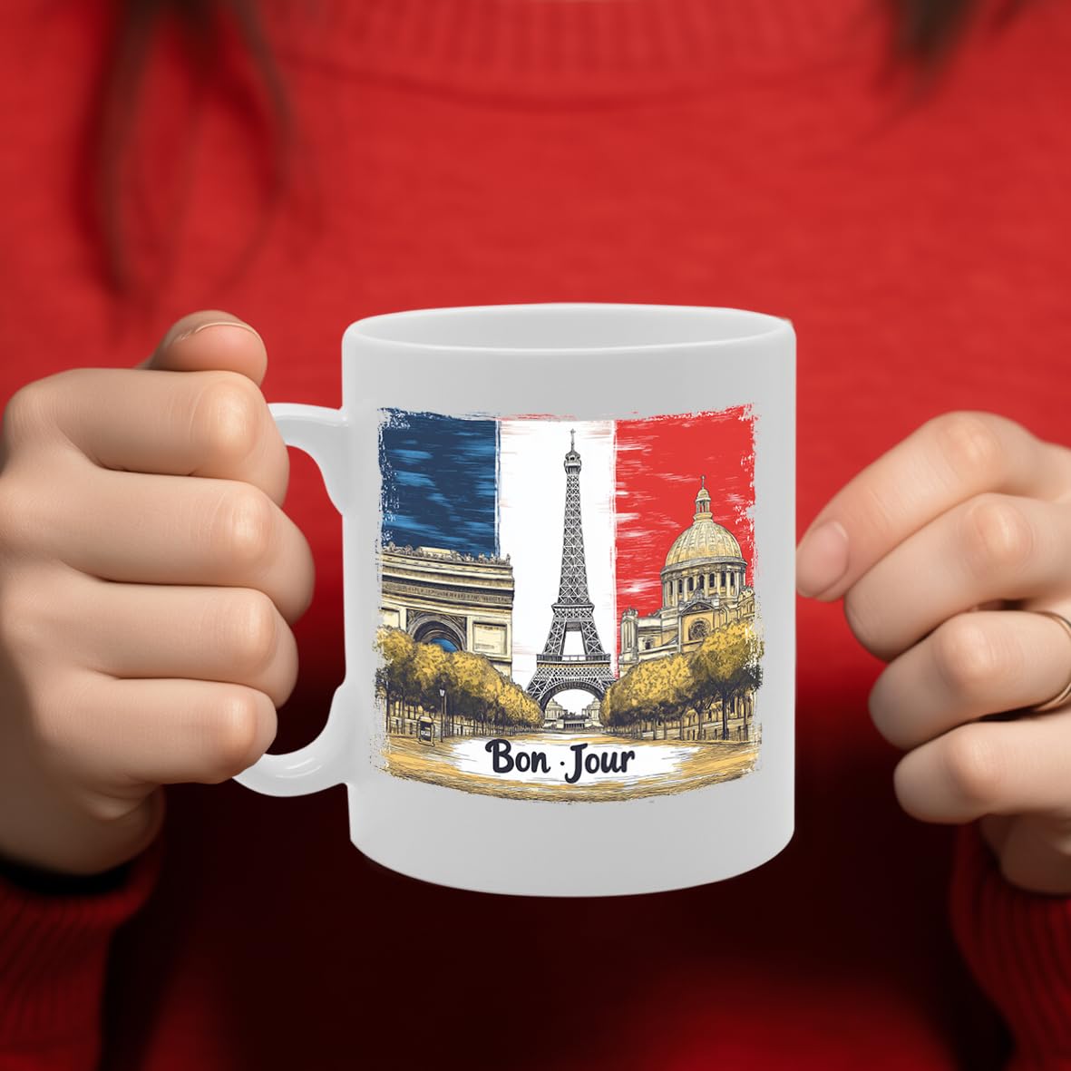 -   Printed Coffee Ceramic  Featuring Paris 3 Design Mg6441 - Funny Printed Coffee Mug - Great Gift Idea