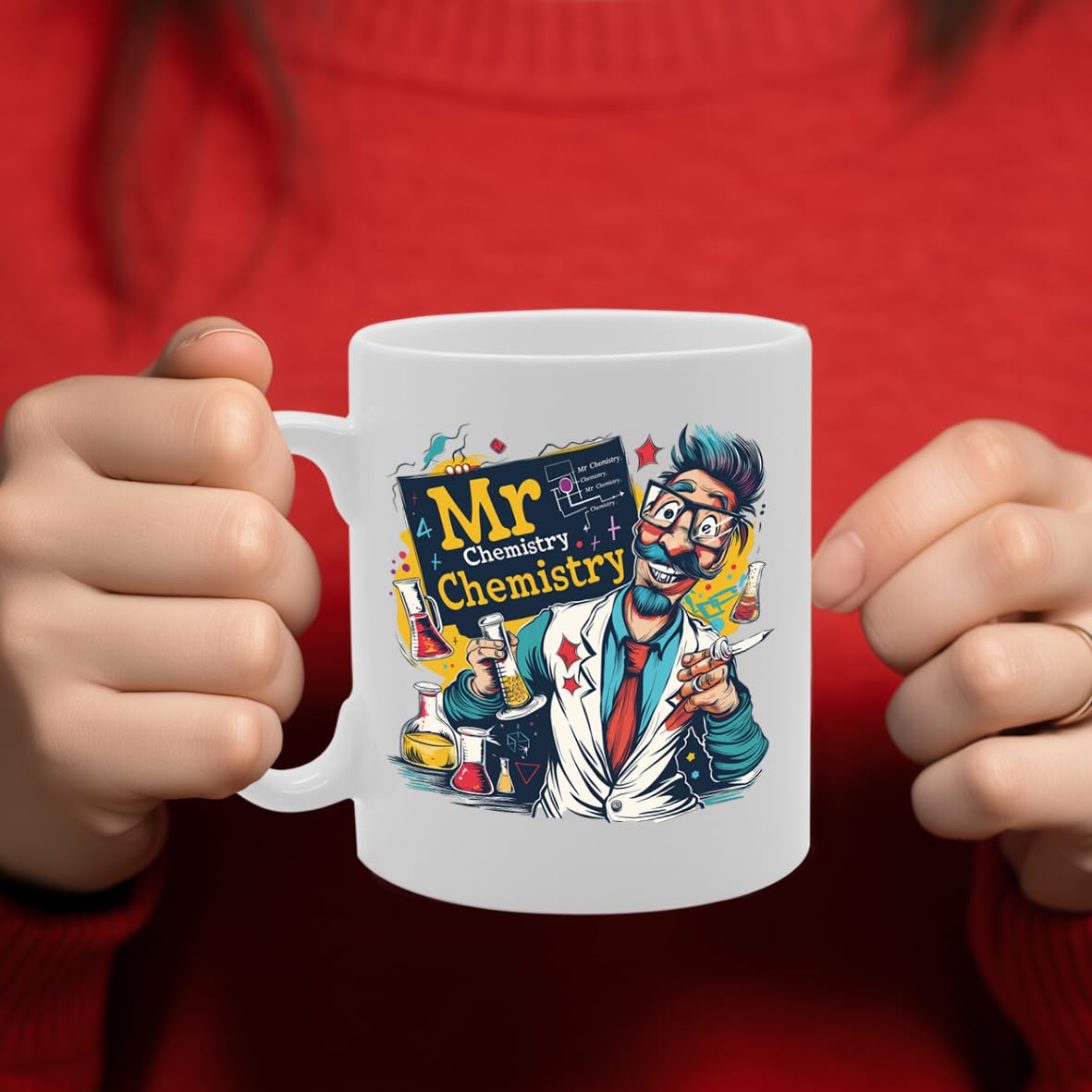 Mr Chemistry  - Created For Chemistry Teachers, Scientists, Research Enthusiasts, Sturdy Ceramic, Dishwasher Safe, Ideal For Celebrating Science And Education Mg6024 - Funny Printed Coffee Mug - Great Gift Idea