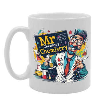 Mr Chemistry  - Created For Chemistry Teachers, Scientists, Research Enthusiasts, Sturdy Ceramic, Dishwasher Safe, Ideal For Celebrating Science And Education Mg6024 - Funny Printed Coffee Mug - Great Gift Idea