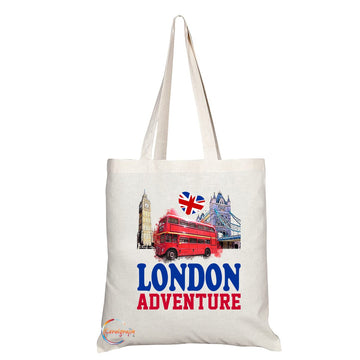 TB1514 London Routemaster Big Ben Novelty Present Gift Printed Tourist Tote Shoulder Souvenir Gift Bag