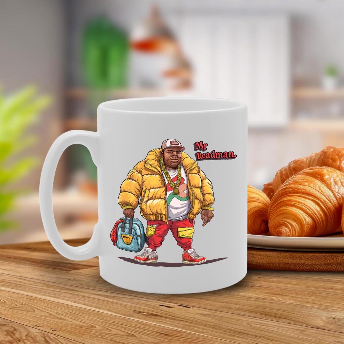 Mr Roadman  - Ideal For Urban Youth And Streetwise Individuals, 11Oz Ceramic Coffee  For Urban Fashion Enthusiasts Mg5998 - Funny Printed Coffee Mug - Great Gift Idea