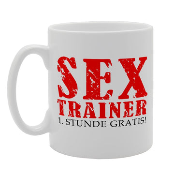 Sex Trainer Stunde Gratis! Joke   Print Tea Coffee Ceramic  Mg1638 - Funny Printed Coffee Mug - Great Gift Idea