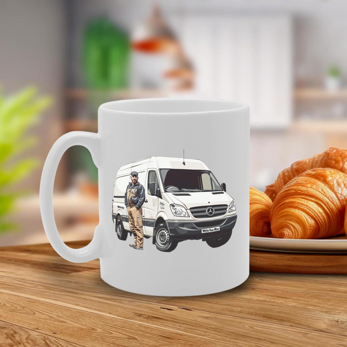 Mr White Van Man  - Ideal For Van Drivers And Delivery Professionals, 11Oz Ceramic Coffee  For Transport Enthusiasts And Logistic Workers Mg5962 - Funny Printed Coffee Mug - Great Gift Idea