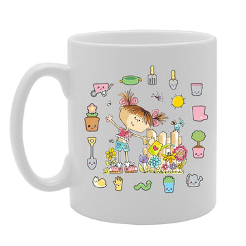World'S Biggest Gardening Fanatic   Printed Tea Coffee Ceramic  Mg2631 - Funny Printed Coffee Mug - Great Gift Idea