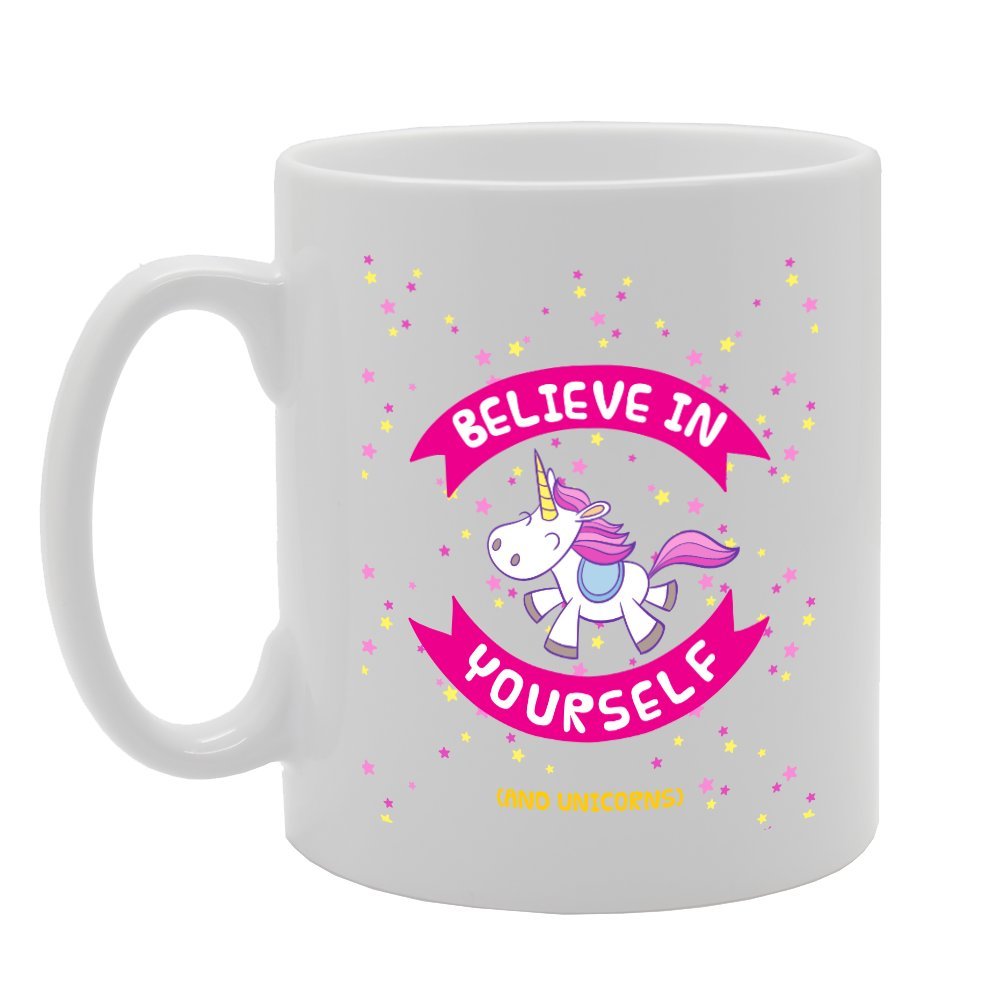 Believe In Yourself   Printed Tea Coffee Ceramic  Mg3098 - Funny Printed Coffee Mug - Great Gift Idea