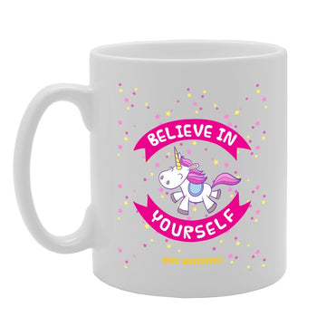 Believe In Yourself   Printed Tea Coffee Ceramic  Mg3098 - Funny Printed Coffee Mug - Great Gift Idea