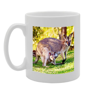 Australia Kangaroo Family Wallaby Souvenir   Tea Coffee Ceramic  Mg5671 - Funny Printed Coffee Mug - Great Gift Idea