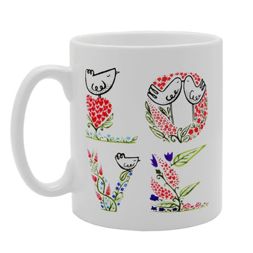 Valentine'S Day - Beautiful Love   Printed Tea Coffee Ceramic  Mg3711 - Funny Printed Coffee Mug - Great Gift Idea
