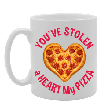 You'Ve Stolen A Heart My Pizza   Printed Tea Coffee Ceramic  Mg2125 - Funny Printed Coffee Mug - Great Gift Idea
