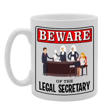 Beware Of The Legal Secretary   Printed Tea Coffee Ceramic  Mg4950 - Funny Printed Coffee Mug - Great Gift Idea