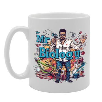 Mr Biology  - For Biology Teachers, Scientists, Research Enthusiasts, Durable Ceramic, Dishwasher Safe, Premium Print Mg6098 - Funny Printed Coffee Mug - Great Gift Idea