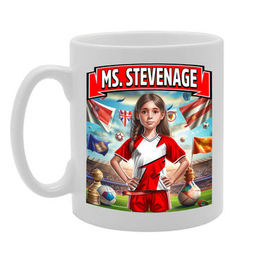 Ms Stevenage   Printed Tea Coffee Ceramic  For Footie Fan Ladies Girls Mg6384 - Funny Printed Coffee Mug - Great Gift Idea