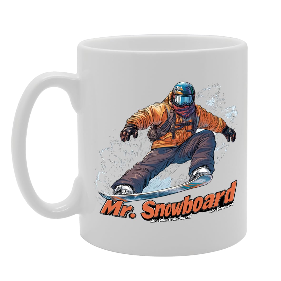 11Oz Ceramic  Featuring Popular Sports Designs From Around The World – Ideal For Sports Fans And Enthusiasts (Snowboard Mg6572) - Funny Printed Coffee Mug - Great Gift Idea