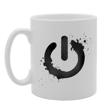 Power Button   Printed Tea Coffee Ceramic  Mg1663 - Funny Printed Coffee Mug - Great Gift Idea