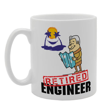 Retired Engineer   Printed Tea Coffee Ceramic  Mg4017 - Funny Printed Coffee Mug - Great Gift Idea