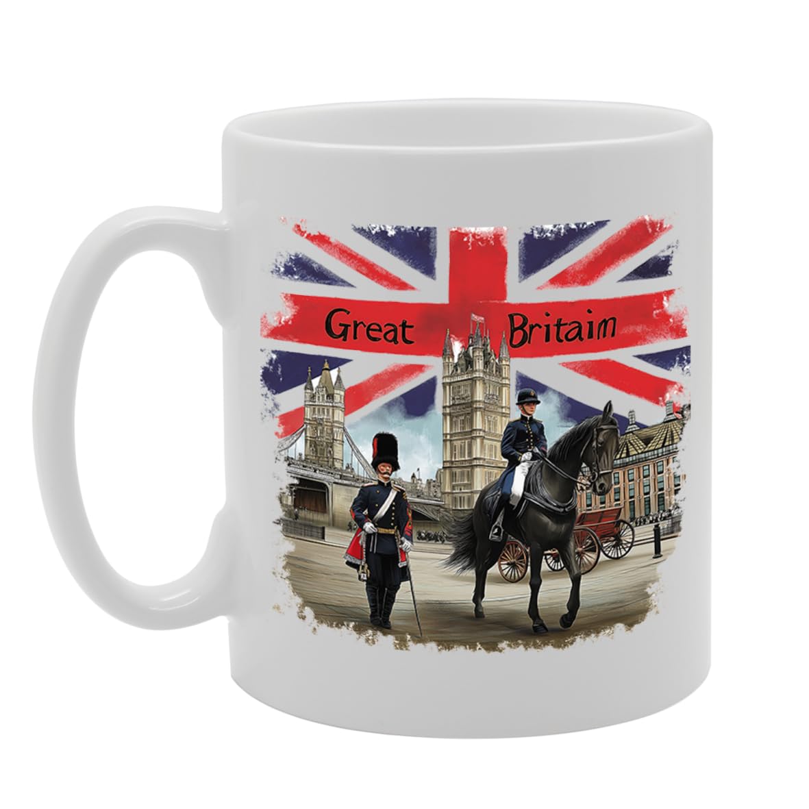 Printed Coffee Ceramic  Featuring Great Britain 4 Design (Great Britain 3) Mg6431 - Funny Printed Coffee Mug - Great Gift Idea