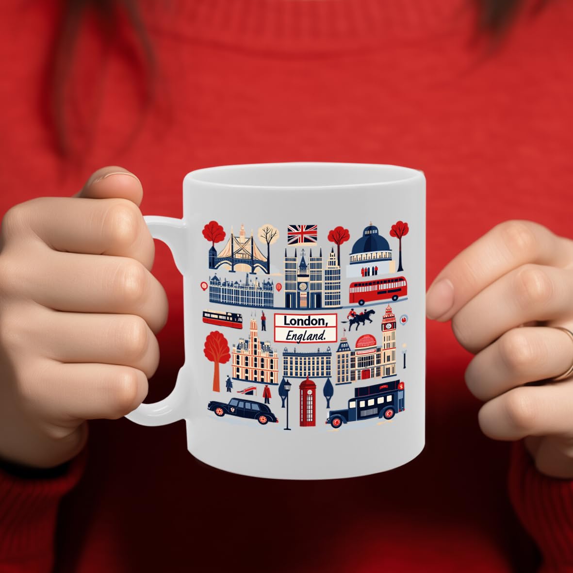 -   Printed Coffee Ceramic  Featuring Great Britain 4 Design (London 2) Mg6431 - Funny Printed Coffee Mug - Great Gift Idea
