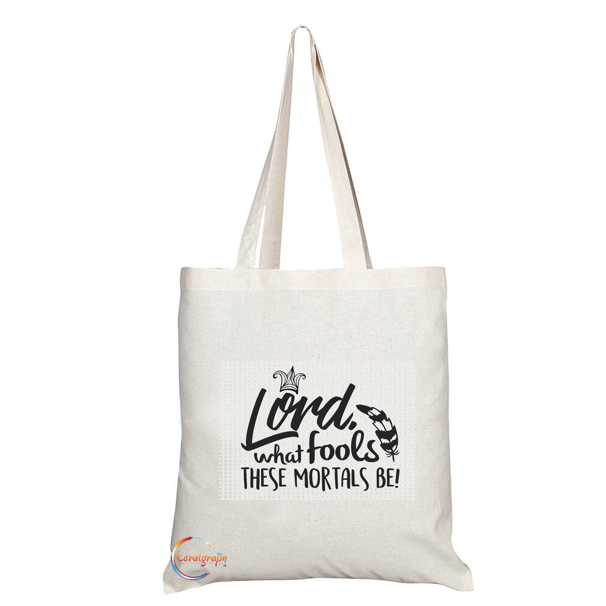 TB158 Lord What Fools THESE MORTALS BE! Novelty Present Gift Printed Eco-Friendly Stylish Long Handled Tote Shoulder Bag