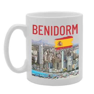 Benidorm Spain - A   Printed Tea Coffee Ceramic  Mg5717 - Funny Printed Coffee Mug - Great Gift Idea