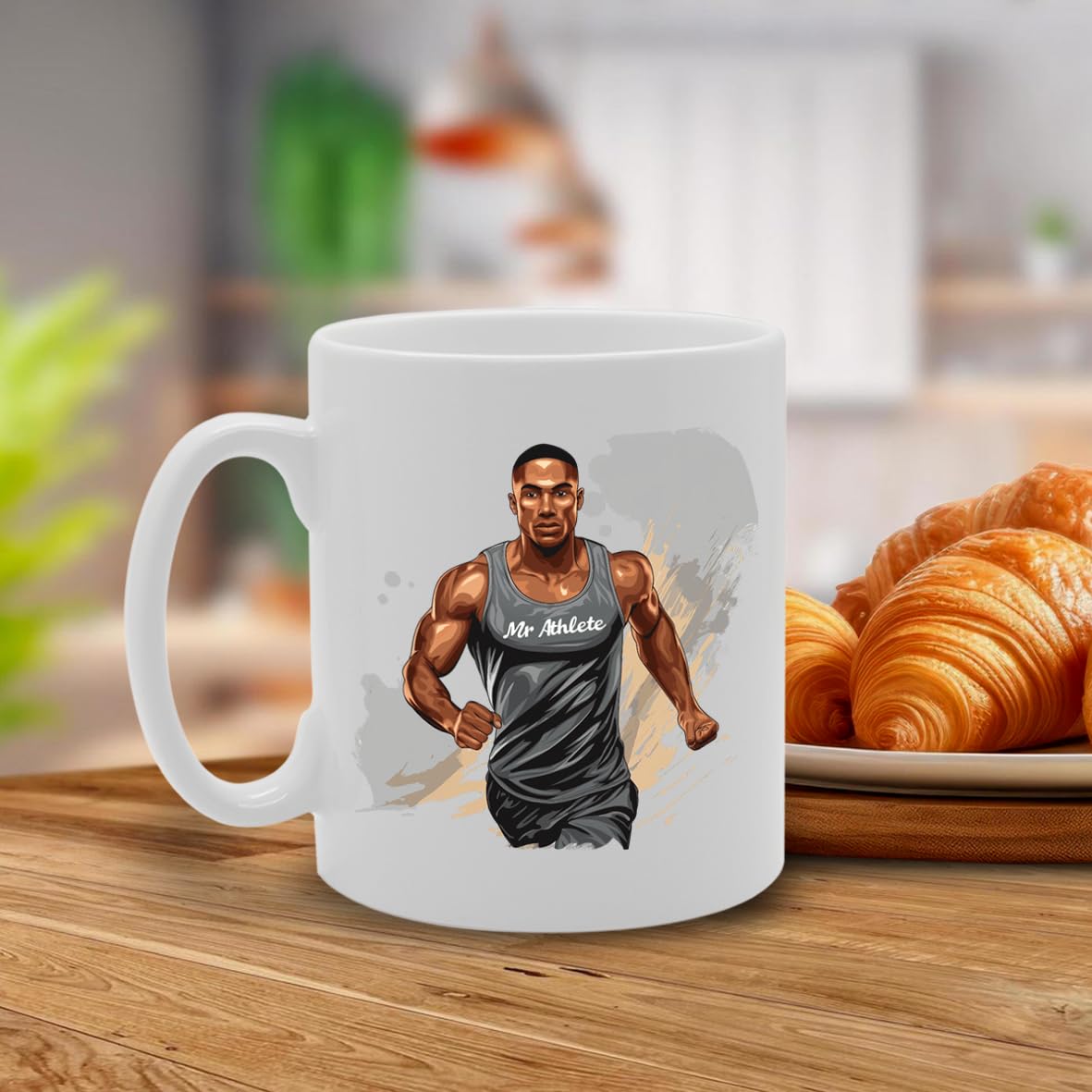Mr Athlete  - Ideal For Athletes And Sports Enthusiasts, 11Oz Ceramic Coffee  For Fitness And Performance Fans Mg5988 - Funny Printed Coffee Mug - Great Gift Idea