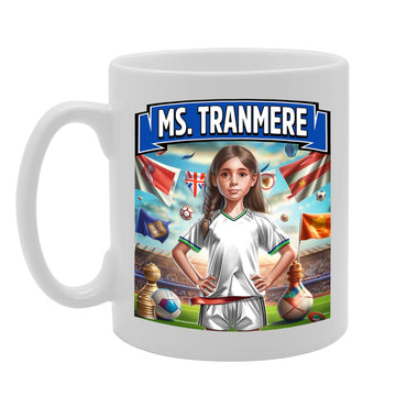 Printed Tea Coffee Ceramic  For Footie Fan Ladies Girls (Tranmere) Mg6384 - Funny Printed Coffee Mug - Great Gift Idea