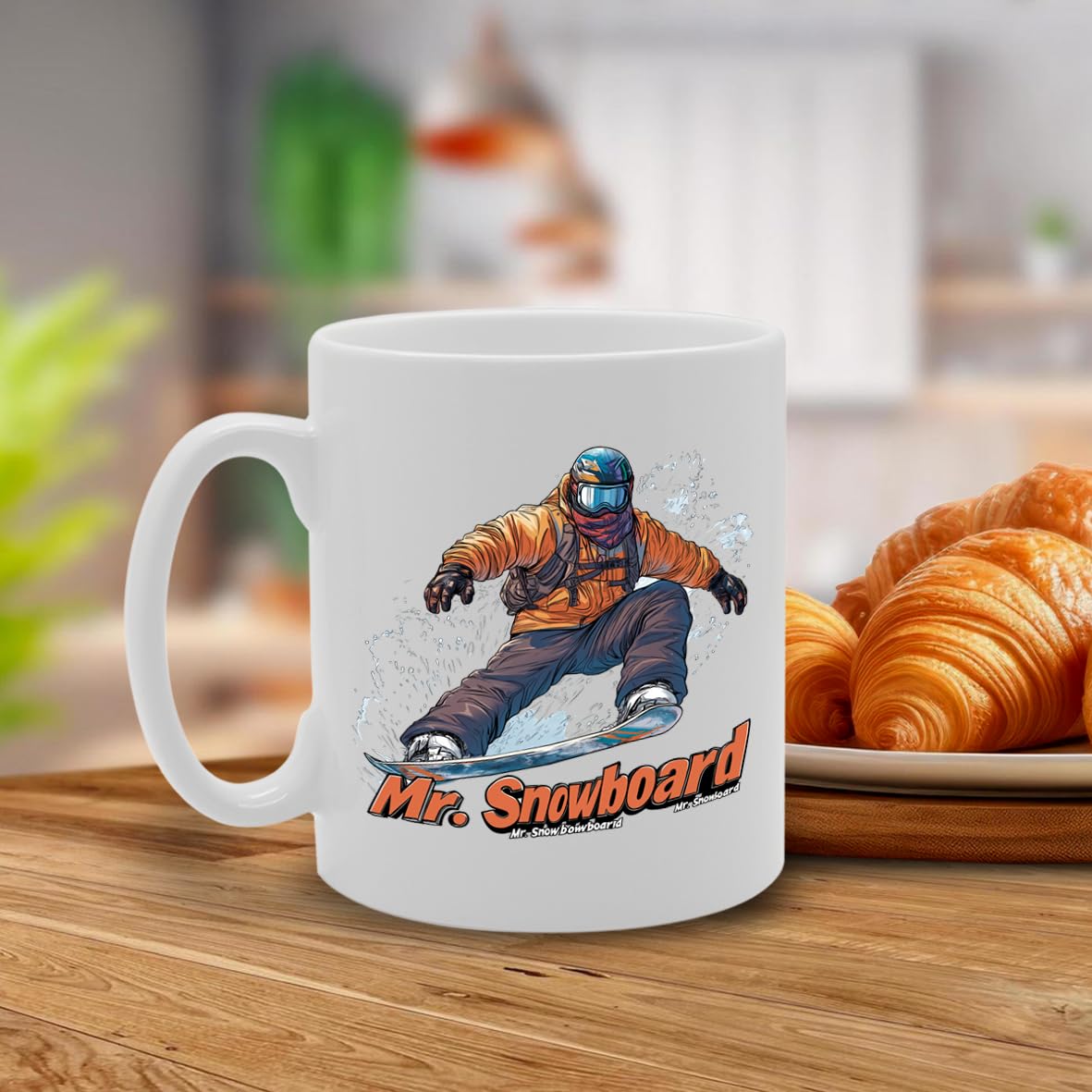 11Oz Ceramic  Featuring Popular Sports Designs From Around The World – Ideal For Sports Fans And Enthusiasts (Snowboard Mg6572) - Funny Printed Coffee Mug - Great Gift Idea